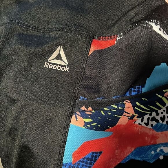 Reebok Yoga pants women Medium Colorful Athletic Leggings - Picture 9 of 9